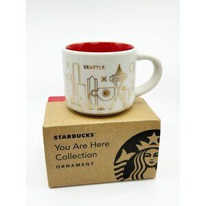 Starbucks 2014 You are Here Collection Seattle Mini Mug Ornament